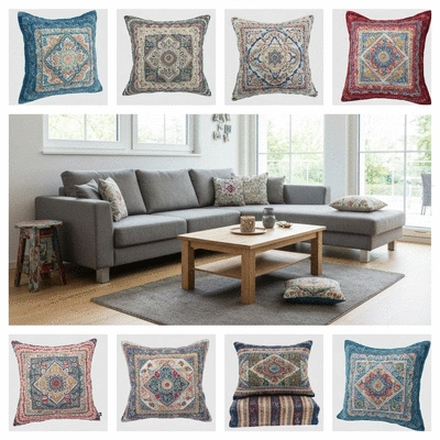 Modern living room with DIY decor elements